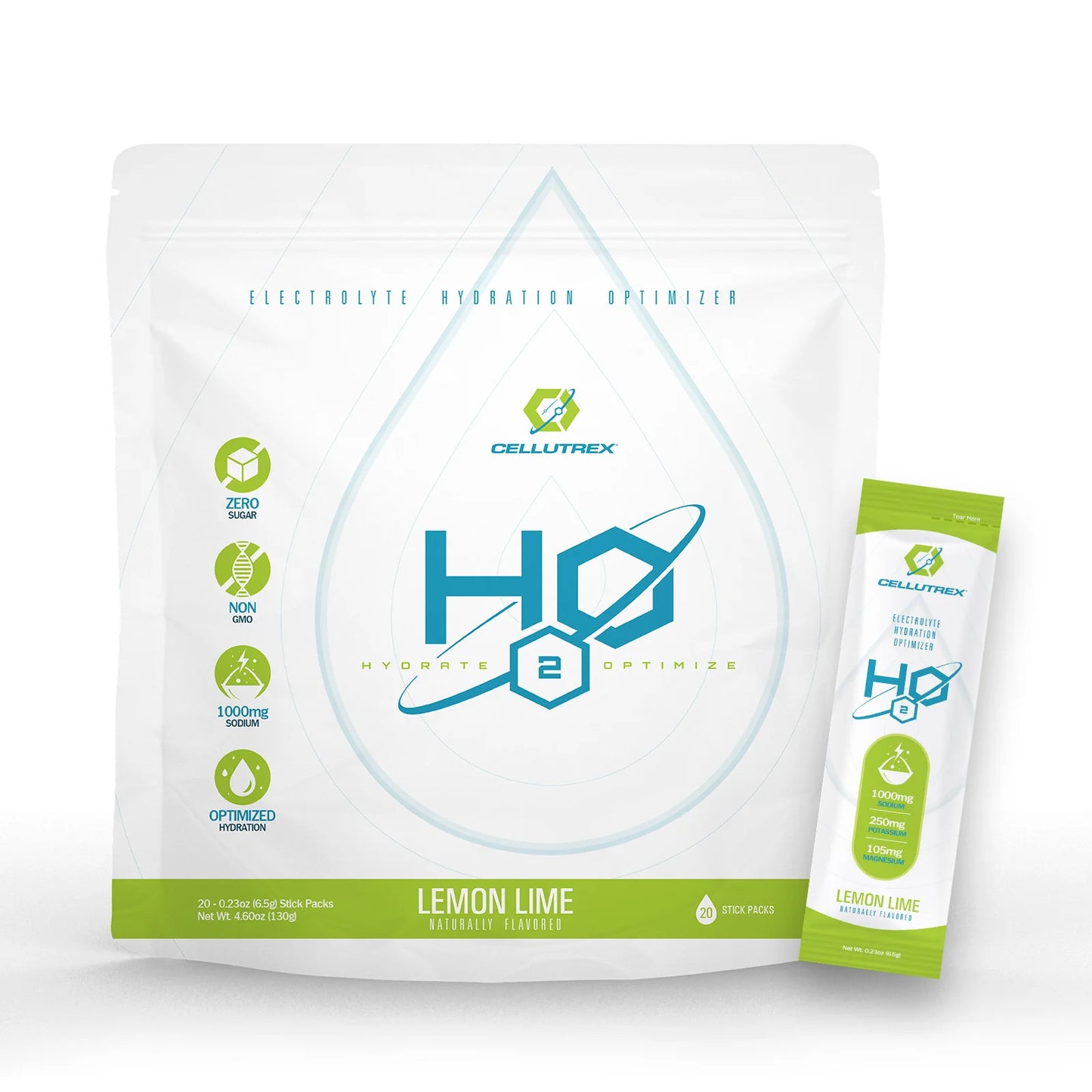Cellutrex | H2O | 20 Stick Pack | Lemon Lime