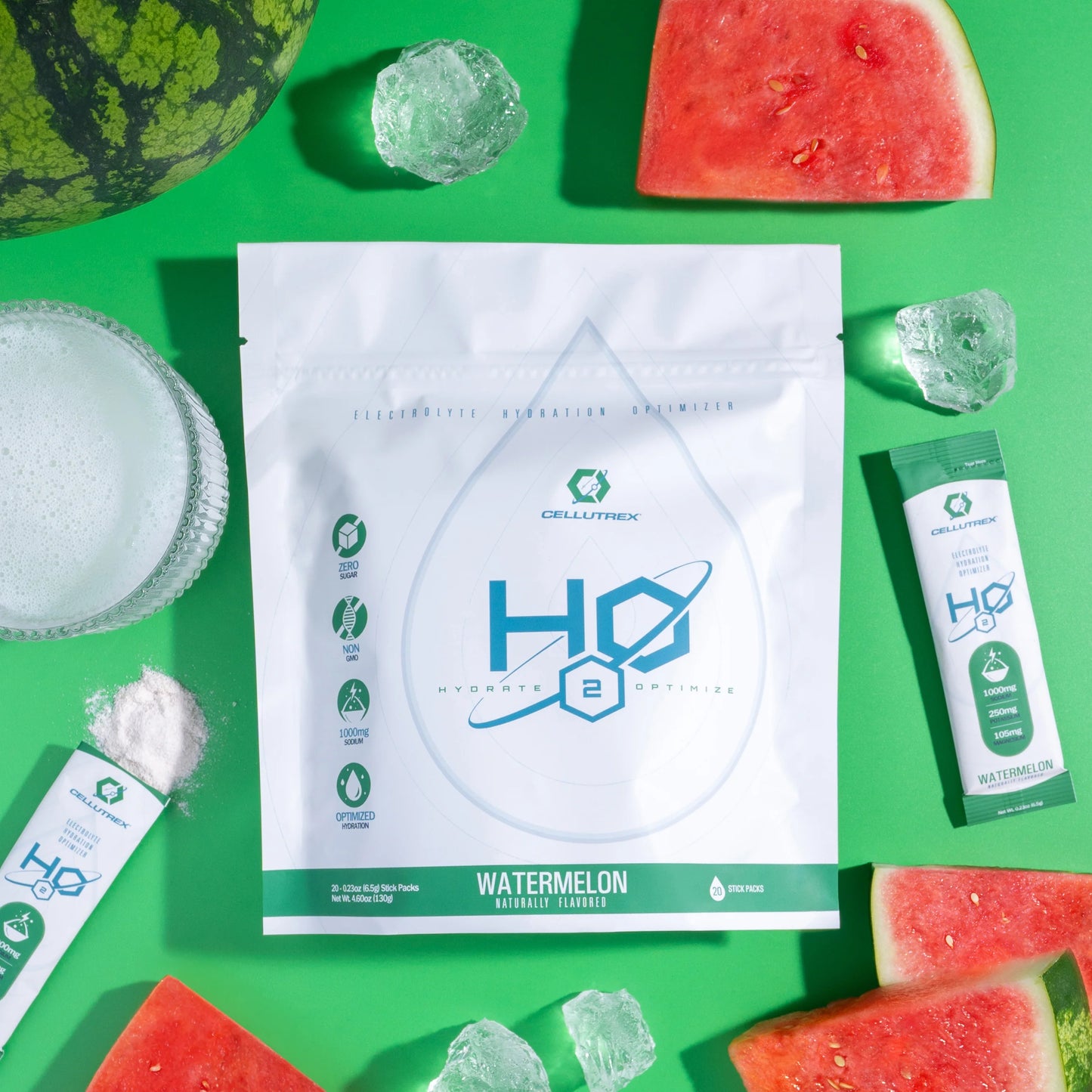 Cellutrex | H2O | 20 Stick Pack | Watermelon