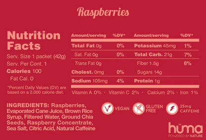 Huma - Energy Gels - Original - Raspberries