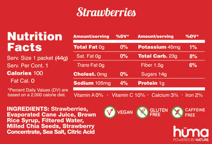 Huma - Energy Gels - Original - Strawberry